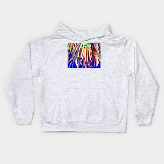 Colorful Carrots Kids Hoodie by ephotocard